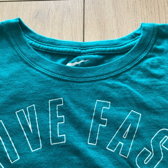 The Nike Tee Live Fast and Kick Ass Tee in Teal Size S - Picture 5 of 9